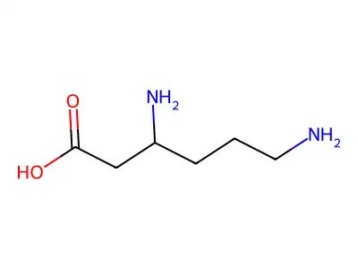 3,6-Diaminohexanoic acid structure