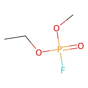 Ethyl methyl phosphorofluoridate structure