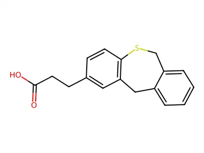 Dibenzo(b,e)thiepin-2-propanoic acid, 6,11-dihydro- structure