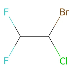 1-Bromo-1-chloro-2,2-difluoroethane structure