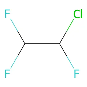 1-Chloro-1,2,2-trifluoroethane structure