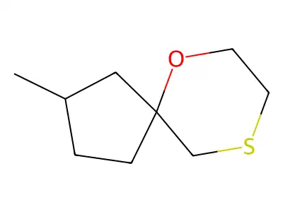 1-Oxa-4-thiaspiro(4.5)decane, 9-methyl- structure