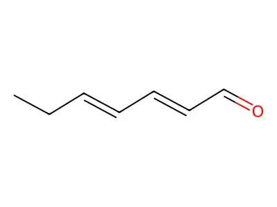 Hepta-2,4-dienal structure