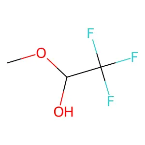 2,2,2-Trifluoro-1-methoxyethanol structure