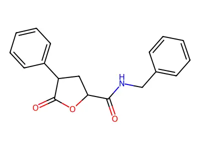 2-Furamide, tetrahydro-N-benzyl-5-oxo-4-phenyl- structure