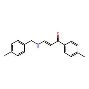 (E)-1-(4-methylphenyl)-3-[(4-methylphenyl)methylamino]prop-2-en-1-one structure