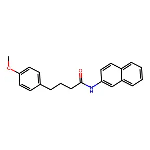 4-(4-methoxyphenyl)-N-naphthalen-2-ylbutanamide structure