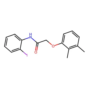 2-(2,3-dimethylphenoxy)-N-(2-iodophenyl)acetamide structure