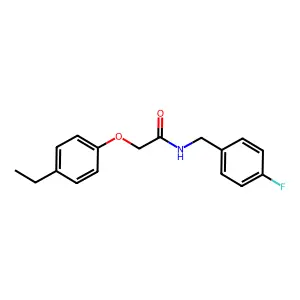 2-(4-ethylphenoxy)-N-(4-fluorobenzyl)acetamide structure