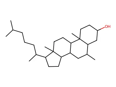 6-Methylcholestan-3-ol structure