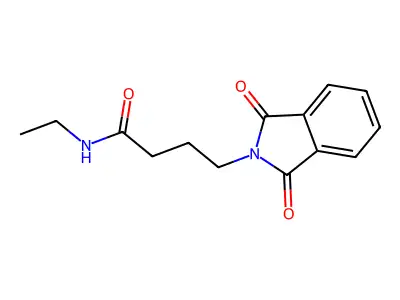 2-Isoindolinebutyramide, 1,3-dioxo-N-ethyl- structure