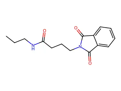 2-Isoindolinebutyramide, 1,3-dioxo-N-propyl- structure