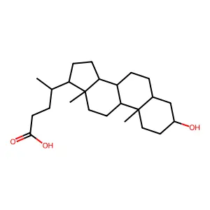 Lithocholic Acid structure
