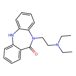 11H-Dibenzo(b,e)(1,4)diazepin-11-one, 5,10-dihydro-10-(2-(diethylamino)ethyl)- structure