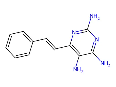 2,4,5-Triamino-6-styrylpyrimidine structure