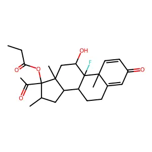 21-Deoxybetamethasone 17-propionate structure