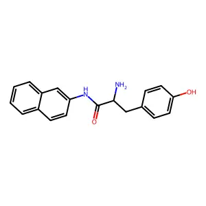 (S)-2-Amino-3-(p-hydroxyphenyl)-N-(2-naphthyl)propionamide structure