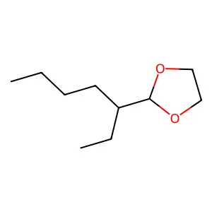 1,3-Dioxolane, 2-(1-ethylpentyl)- structure
