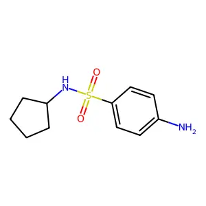4-amino-N-cyclopentylbenzene-1-sulfonamide structure
