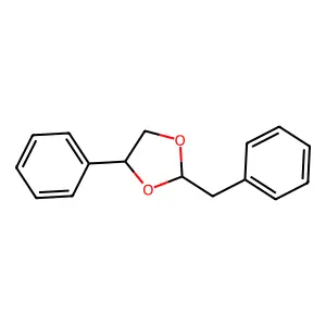 1,3-Dioxolane, 4-phenyl-2-(phenylmethyl)- structure