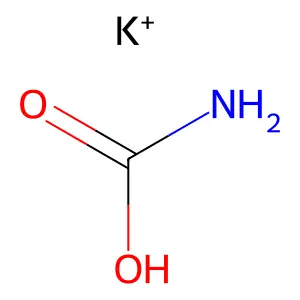 Carbamic acid, monopotassium salt structure