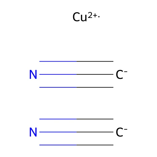 Cupric cyanide structure