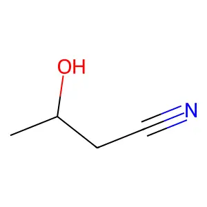 3-Hydroxybutanenitrile structure