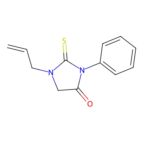 3-Phenyl-1-(prop-2-en-1-yl)-2-thioxoimidazolidin-4-one structure