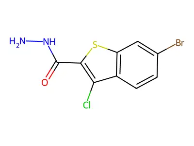 6-Bromo-3-chlorobenzo[b]thiophene-2-carbohydrazide structure
