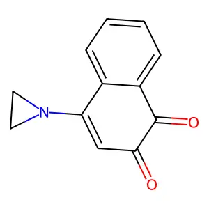 1,2-Naphthalenedione, 4-(1-aziridinyl)- structure
