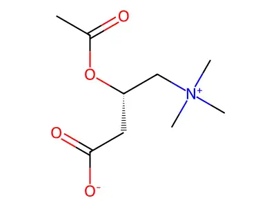 Acetyl-D-carnitine structure