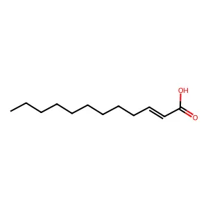 2-Dodecenoic acid structure
