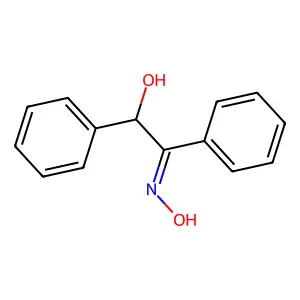 (+-)-Benzoin oxime structure