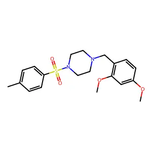 1-(2,4-Dimethoxybenzyl)-4-[(4-methylphenyl)sulfonyl]piperazine structure