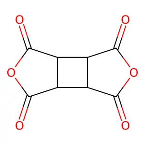 1,2,3,4-Cyclobutanetetracarboxylic dianhydride structure