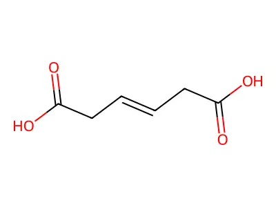 3-Hexenedioicacid structure