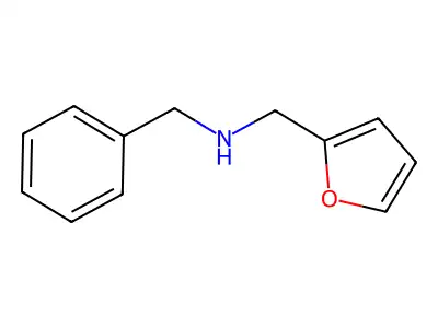 Benzyl(furan-2-ylmethyl)amine structure
