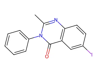 4(3H)-Quinazolinone, 6-iodo-2-methyl-3-phenyl- structure