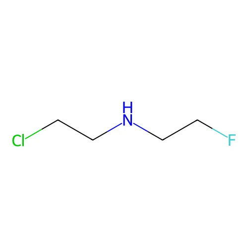 N-(2-chloroethyl)-2-fluoroethanamine structure
