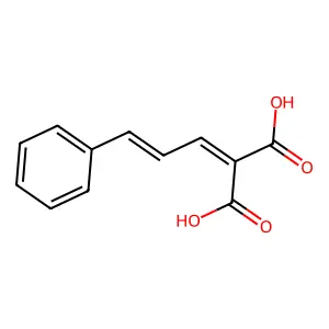 2-(3-Phenyl-2-propen-1-ylidene)propanedioic acid structure