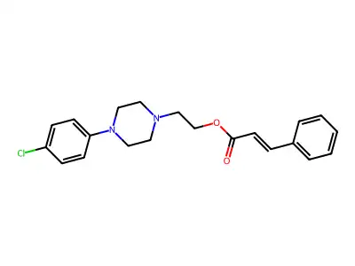 2-[4-(4-Chlorophenyl)piperazin-1-yl]ethyl 3-phenylprop-2-enoate structure