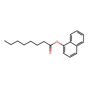 Octanoic acid, 1-naphthyl ester structure