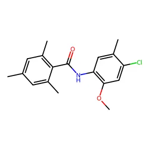 N-(4-chloro-2-methoxy-5-methylphenyl)-2,4,6-trimethylbenzamide structure
