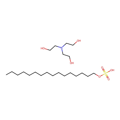 Triethanolamine hexadecyl sulfate structure