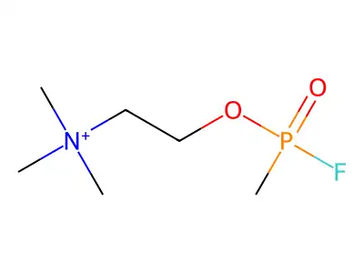2-((Fluoromethylphosphinyl)oxy)-N,N,N-trimethylethanaminium structure