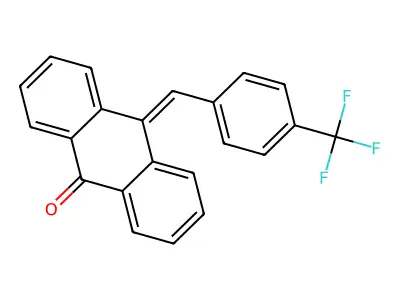 9(10H)-Anthracenone, 10-[[4-(trifluoromethyl)phenyl]methylene]- structure