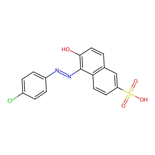 2-Naphthalenesulfonic acid, 5-(4-chlorophenylazo)-6-hydroxy- structure