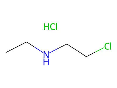 Ethanamine, 2-chloro-N-ethyl-, hydrochloride structure