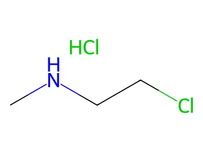 2-Chloroethyl(methyl)azanium;chloride structure