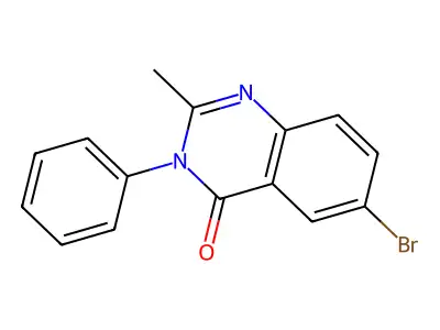 4(3H)-Quinazolinone, 6-bromo-2-methyl-3-phenyl- structure